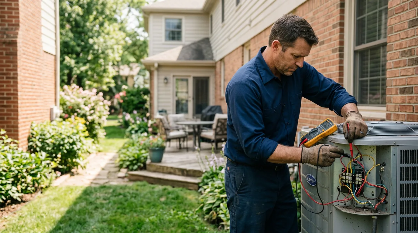 HVAC technician working near Dixon, MO